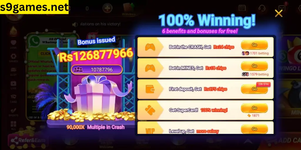 s9 Game Betting Bonuses