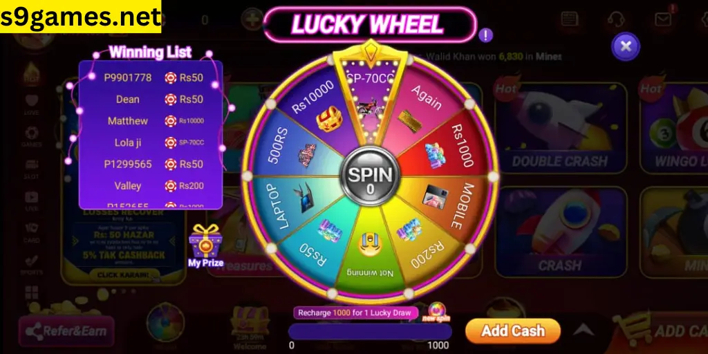 s9 Game Lucky Wheel