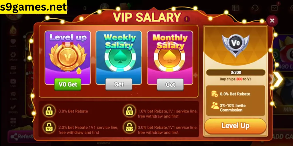 s9 Game VIP Salary